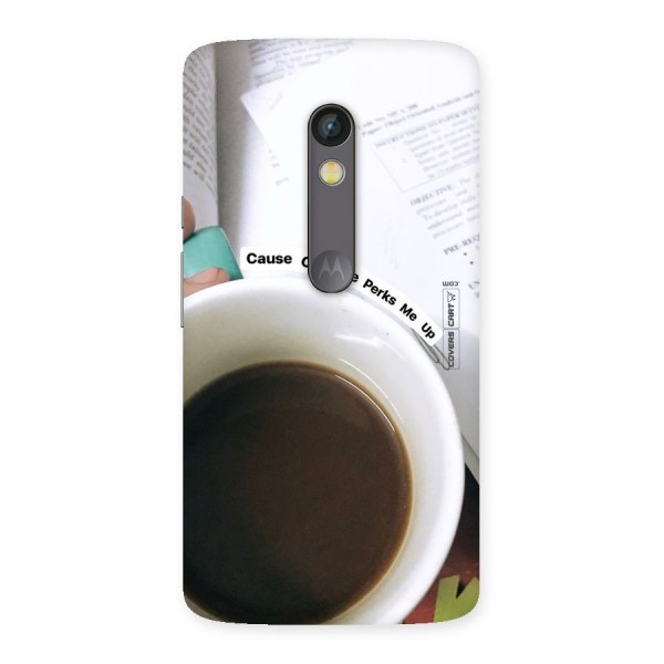 Coffee Perks Back Case for Moto X Play