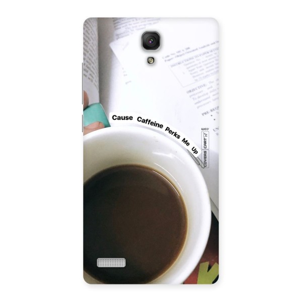 Coffee Perks Back Case for Redmi Note
