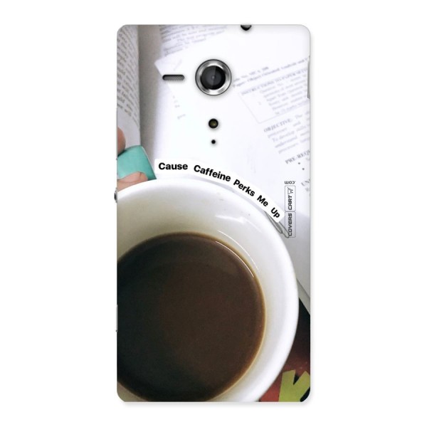 Coffee Perks Back Case for Sony Xperia SP