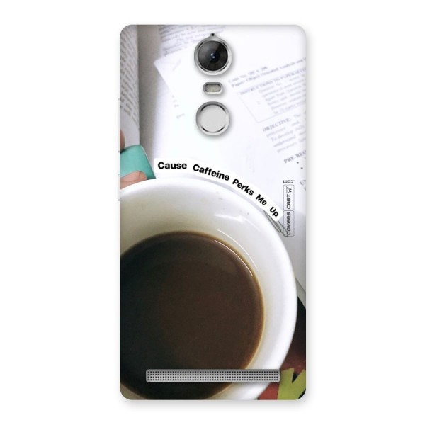 Coffee Perks Back Case for Vibe K5 Note