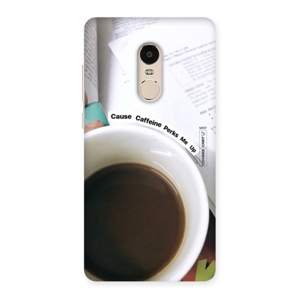 Coffee Perks Back Case for Xiaomi Redmi Note 4
