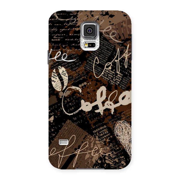 Coffee Scribbles Back Case for Samsung Galaxy S5