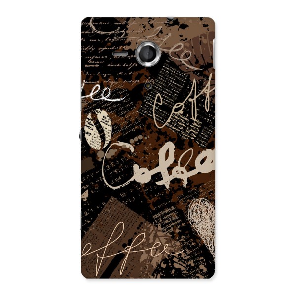 Coffee Scribbles Back Case for Sony Xperia SP