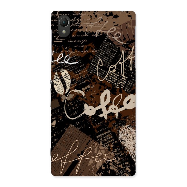 Coffee Scribbles Back Case for Sony Xperia Z1