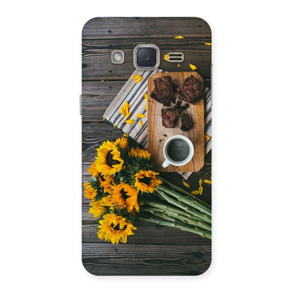 Coffee and Flowers Back Case for Galaxy J2