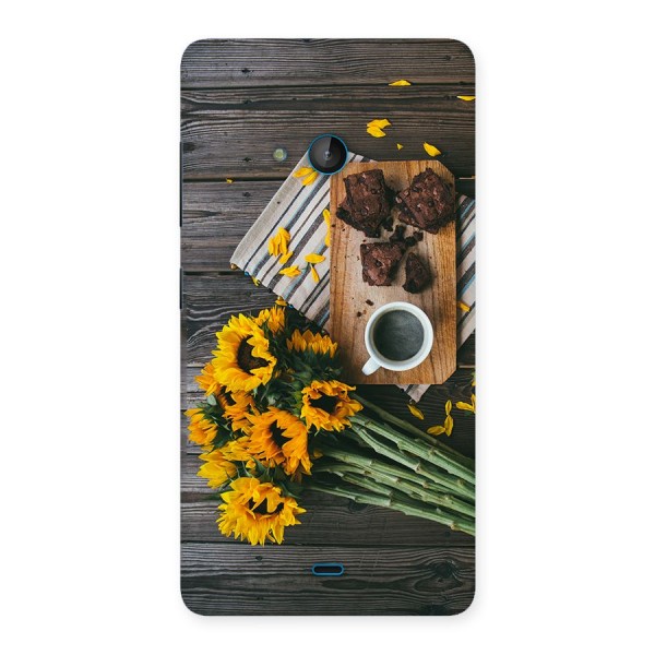 Coffee and Flowers Back Case for Lumia 540