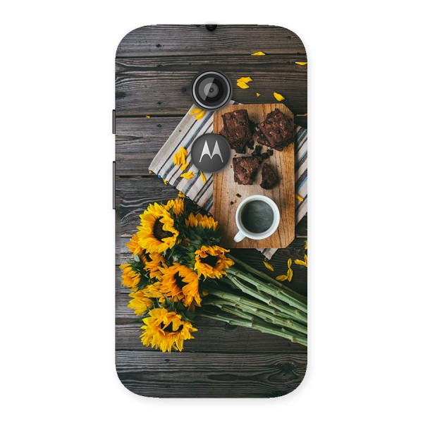 Coffee and Flowers Back Case for Moto E 2nd Gen