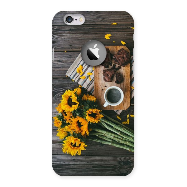 Coffee and Flowers Back Case for iPhone 6 Logo Cut