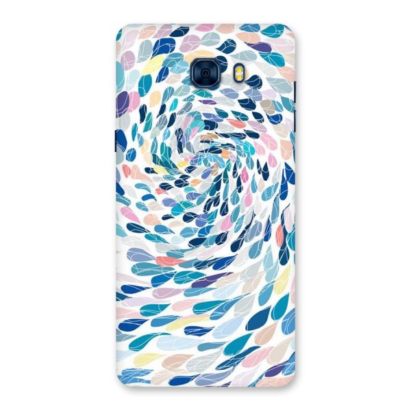 Color Droplets Swirls Back Case for Galaxy C7 Pro