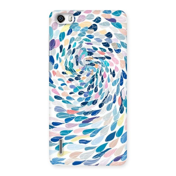 Color Droplets Swirls Back Case for Honor 6