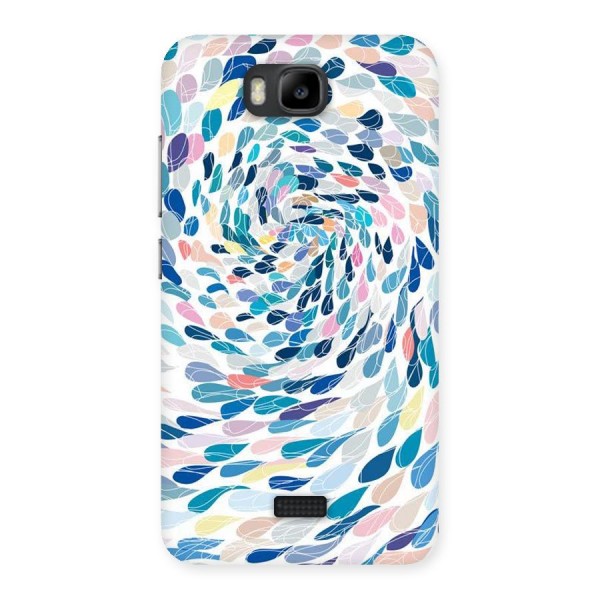 Color Droplets Swirls Back Case for Honor Bee