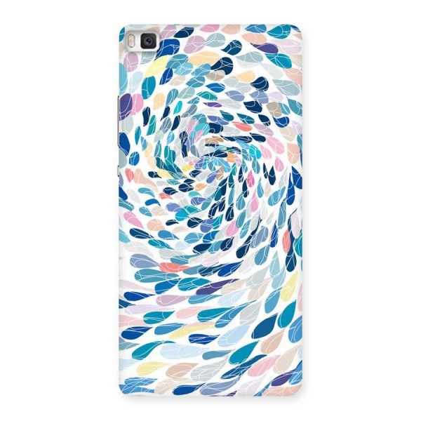 Color Droplets Swirls Back Case for Huawei P8