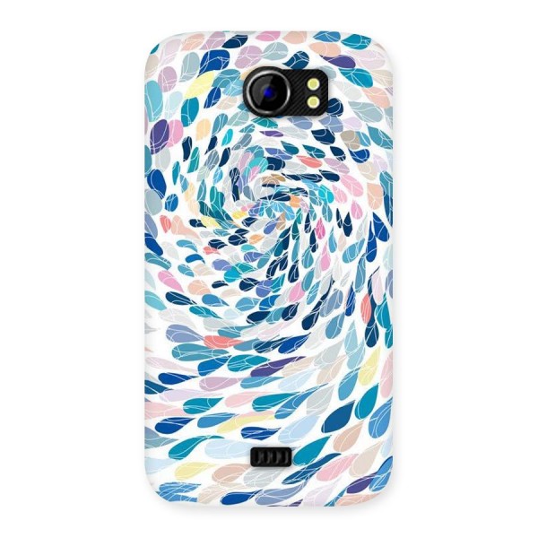 Color Droplets Swirls Back Case for Micromax Canvas 2 A110