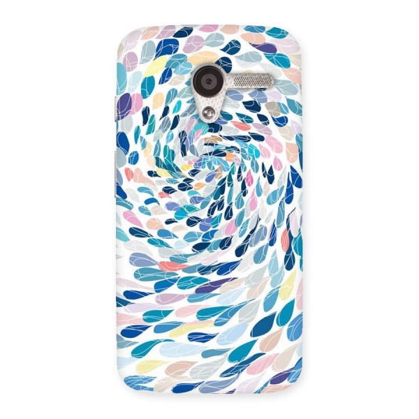 Color Droplets Swirls Back Case for Moto X