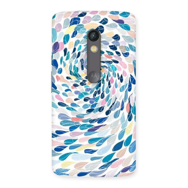 Color Droplets Swirls Back Case for Moto X Play