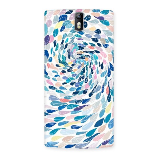 Color Droplets Swirls Back Case for One Plus One