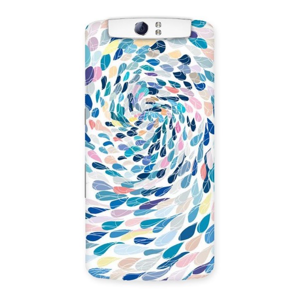 Color Droplets Swirls Back Case for Oppo N1