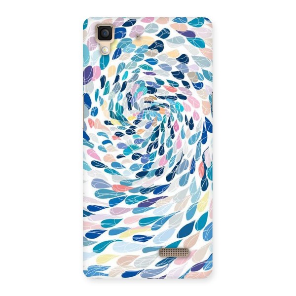 Color Droplets Swirls Back Case for Oppo R7