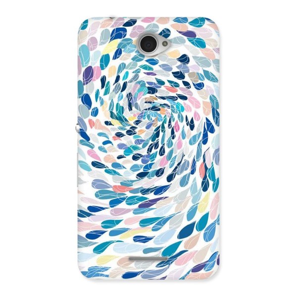 Color Droplets Swirls Back Case for Sony Xperia E4