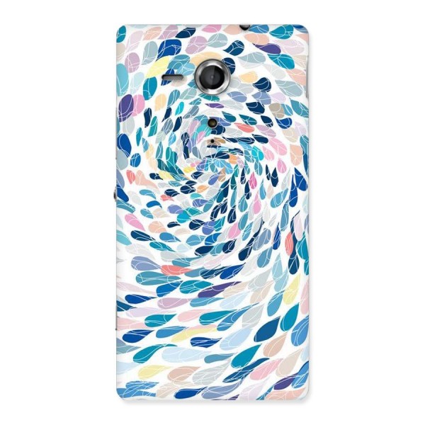 Color Droplets Swirls Back Case for Sony Xperia SP