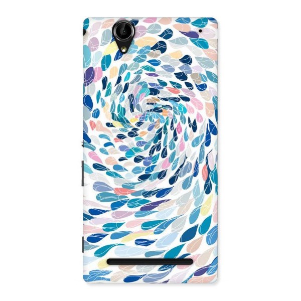 Color Droplets Swirls Back Case for Sony Xperia T2