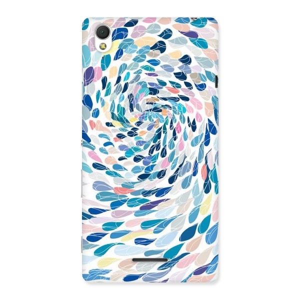 Color Droplets Swirls Back Case for Sony Xperia T3