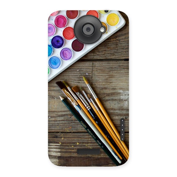 Color Palette and Brush Back Case for HTC One X