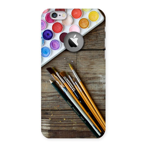 Color Palette and Brush Back Case for iPhone 6 Logo Cut
