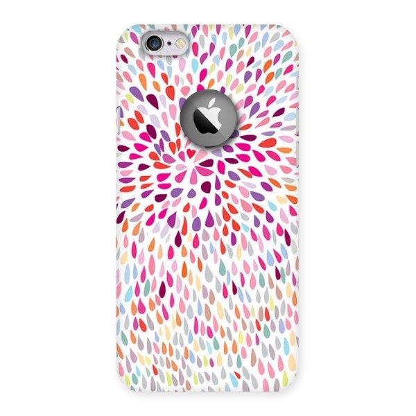 Colorful Decorative Pattern Back Case for iPhone 6 Logo Cut