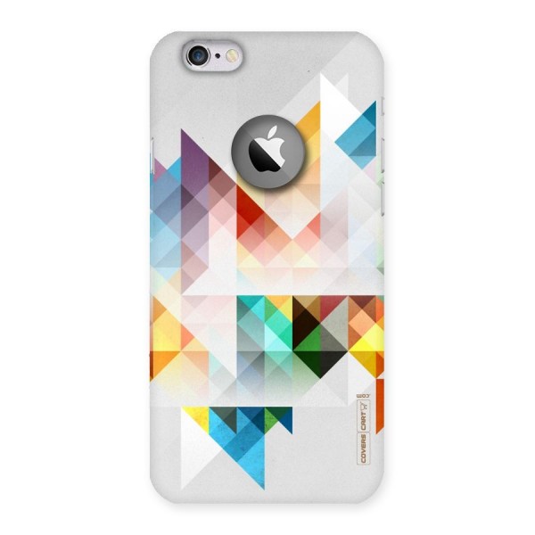 Colorful Geometric Art Back Case for iPhone 6 Logo Cut