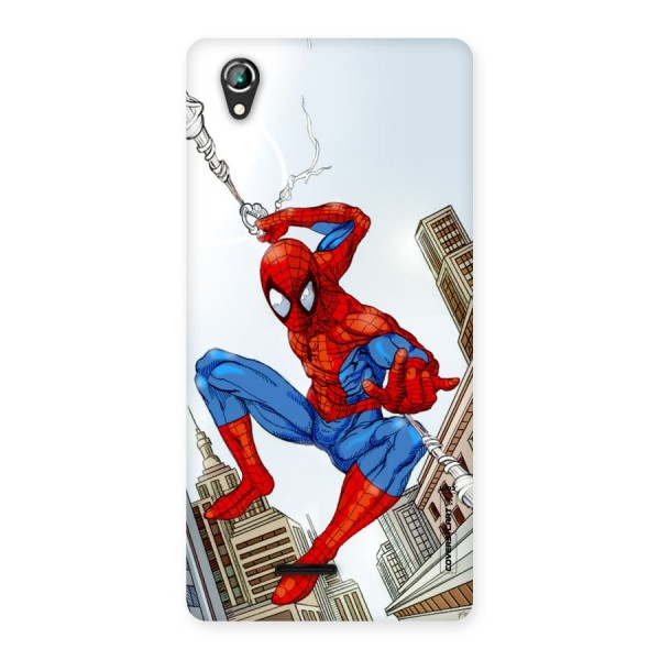 Comic Spider Man Back Case for Lava Iris 800