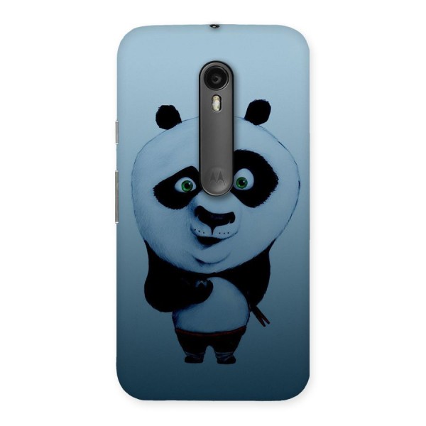 Confused Cute Panda Back Case for Moto G Turbo