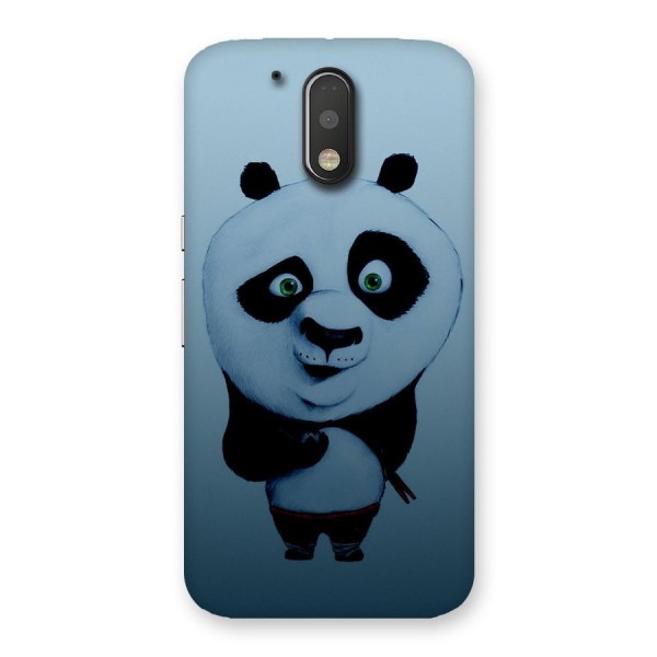 Confused Cute Panda Back Case for Motorola Moto G4 Plus