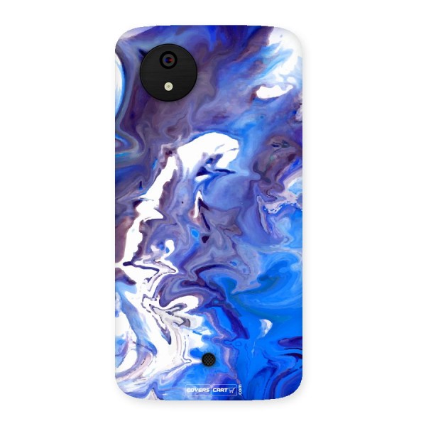 Cool Blue Marble Texture Back Case for Micromax Canvas A1
