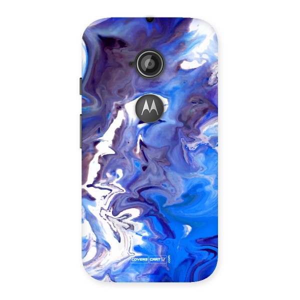 Cool Blue Marble Texture Back Case for Moto E 2nd Gen