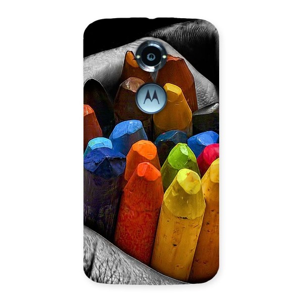 Crayons Beautiful Back Case for Moto X 2nd Gen