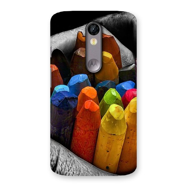Crayons Beautiful Back Case for Moto X Force