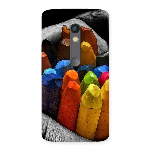 Crayons Beautiful Back Case for Moto X Play