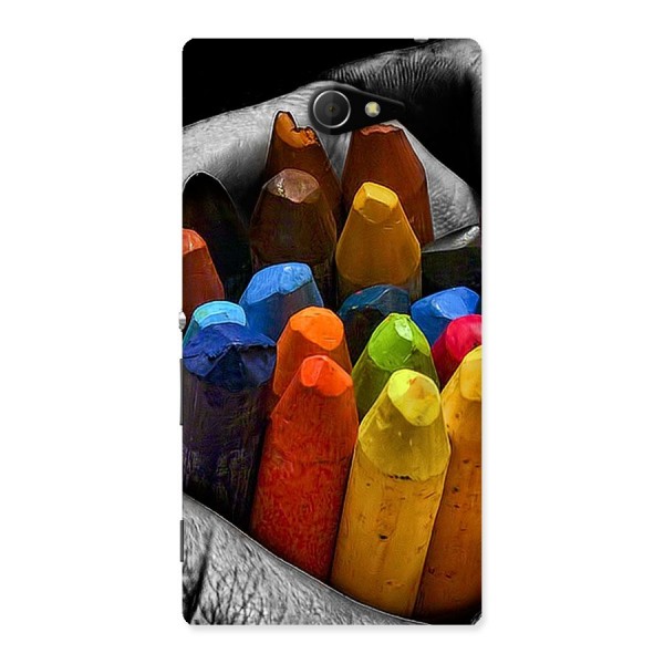 Crayons Beautiful Back Case for Sony Xperia M2