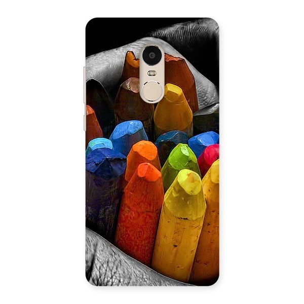 Crayons Beautiful Back Case for Xiaomi Redmi Note 4