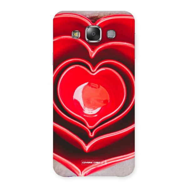 Crazy Heart Back Case for Galaxy E7