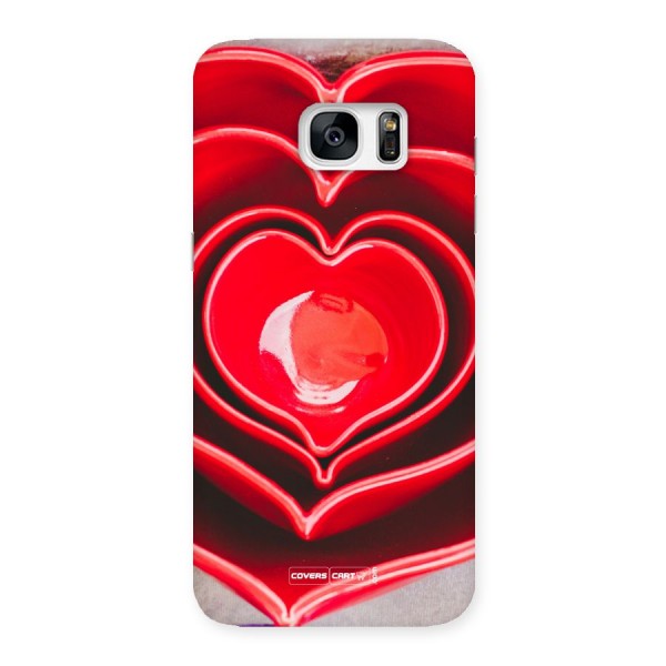 Crazy Heart Back Case for Galaxy S7 Edge