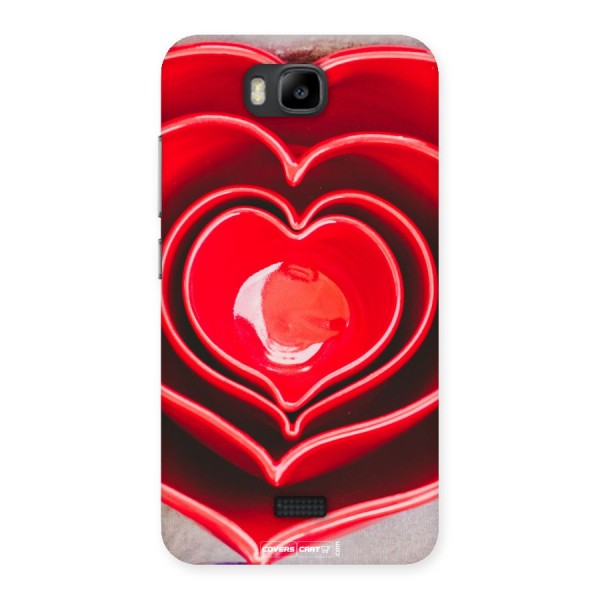 Crazy Heart Back Case for Honor Bee