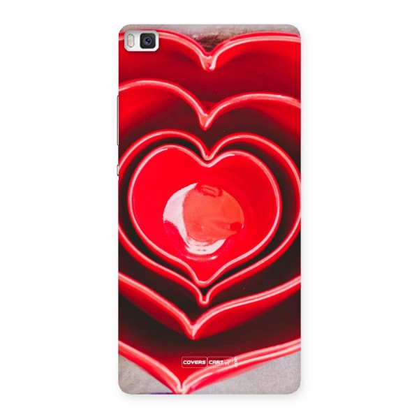 Crazy Heart Back Case for Huawei P8