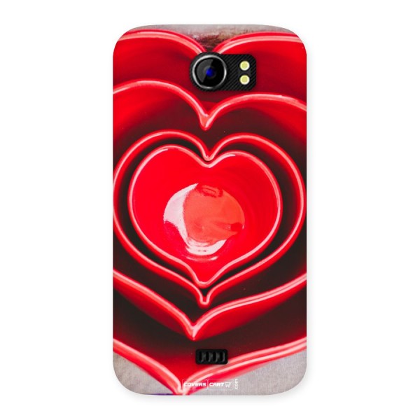 Crazy Heart Back Case for Micromax Canvas 2 A110