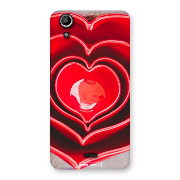 Crazy Heart Back Case for Micromax Canvas Selfie Lens Q345