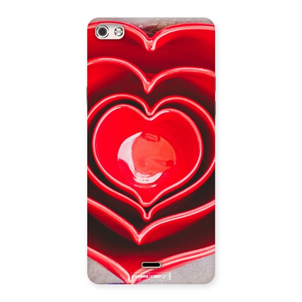 Crazy Heart Back Case for Micromax Canvas Silver 5