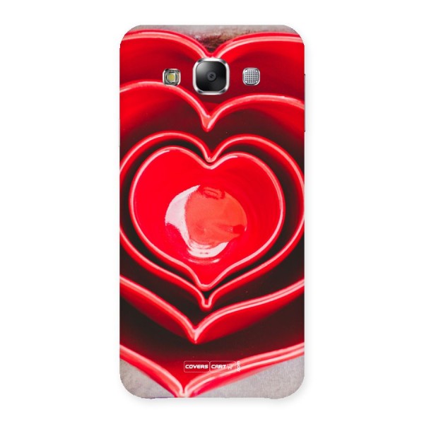 Crazy Heart Back Case for Samsung Galaxy E5