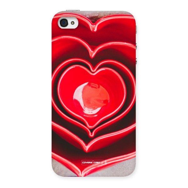 Crazy Heart Back Case for iPhone 4 4s