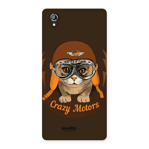 Crazy cat Back Case for Lava Iris 800